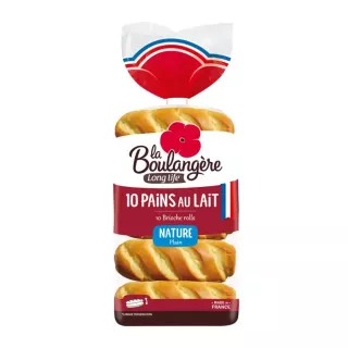 Indulge in La Boulangère Long Life 10 Brioche Rolls | Pains Au Lait, soft and delicious rolls perfect for breakfast or snacks. Available at halalo.co.uk and Halalo.